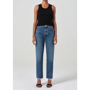 Agolde Blue Straight Leg Jeans